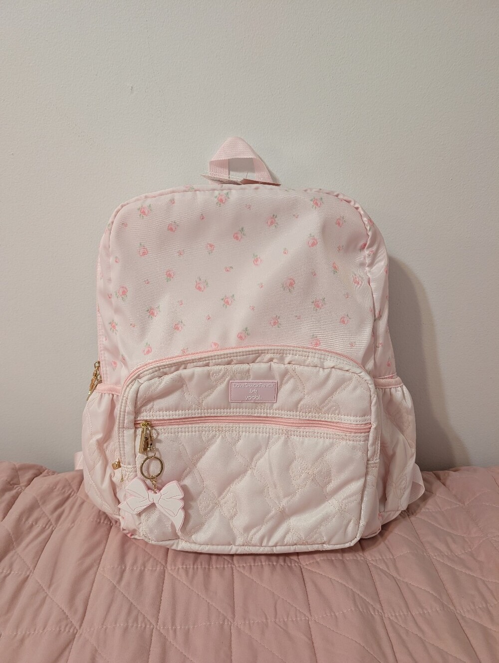 LoveShackFancy Backpack Yoobi Target Exclusive Floral Pink